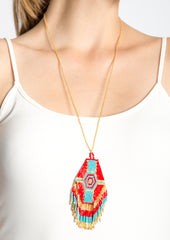 Aztec Necklace (Ruby)