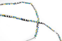 Chan Multi Necklace (Blue & Yellow)