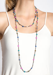 Daisy Chains Necklace (Aqua)