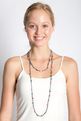Daisy Chains Necklace (Aqua)