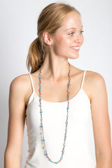 Dazzle Me Necklace (Sky)