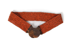 Wooden Beaded Belt Flame