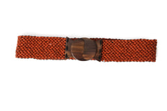 Wooden Beaded Belt Flame