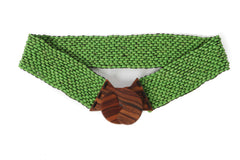 Wooden Beaded Belt Green