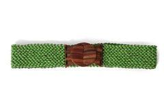 Wooden Beaded Belt Green