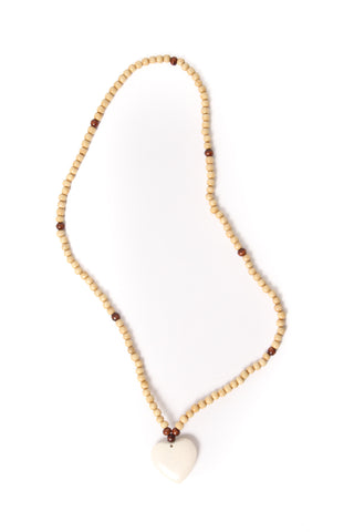 Heart of Hearts Necklace (Ivory & Sienna)