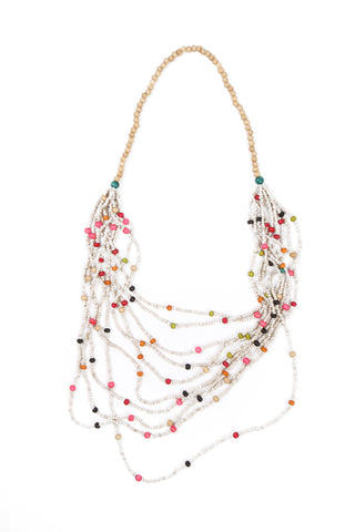 Paradise Necklace in White Fizz