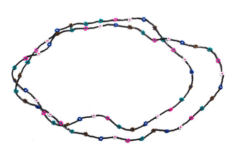 Daisy Chains Necklace (Aqua)