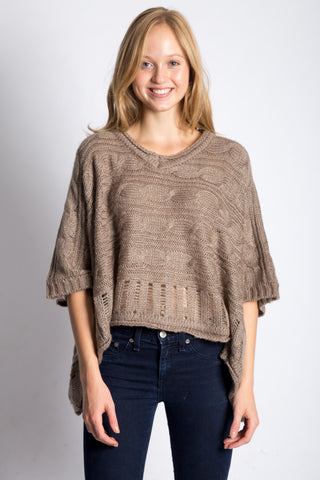 Swing Knit Top in Taupe