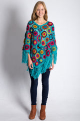 Multifonce Poncho in Skyblue