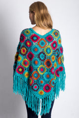Multifonce Poncho in Skyblue