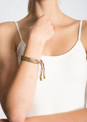 Gypsy Gold Dust Wrist Strap (Tan)