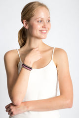 Gypsy Beaded Wrist Strap (Black & Pink)