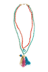 Gold Chain & Tassle Necklace