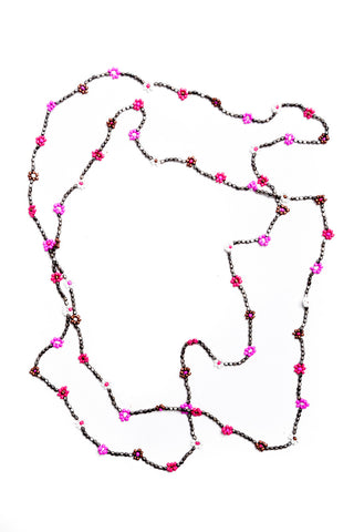 Daisy Chains Necklace (Pink)