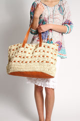 Bronte Bag in Natural with Leather