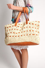 Bronte Bag in Natural with Leather