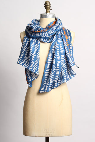 Silk Sapphire Blue Scarf