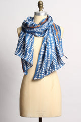 Silk Sapphire Blue Scarf