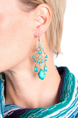 Turquoise Drop Earrings (Lrg)