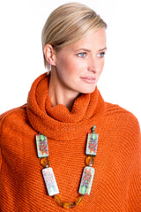 Maria Necklace in Forest Green (a)