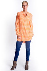Orange Booma Print Shirt