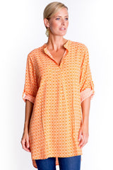Orange Booma Print Shirt