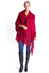 Hooded Gillet in Scarlet