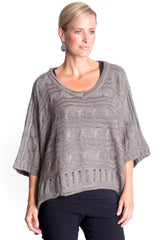 Swing Knit Top in Grey