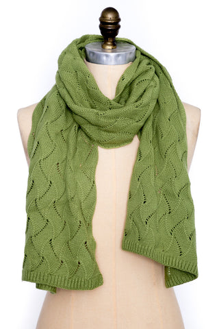 Moss Retro Wave Scarf