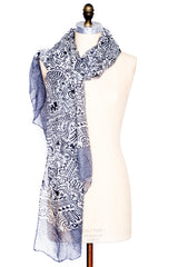 Black & White Graffiti Scarf
