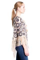 Rosefonce Poncho in Pink Shell
