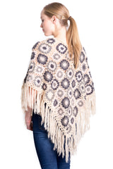 Rosefonce Poncho in Pink Shell