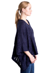 Swing Knit Top in Navy