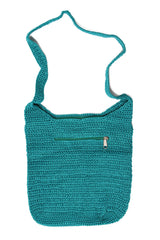 Weave Sling Bag in Aqua (Lrg)