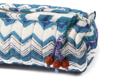 Ziggy Cosmetic Bag in Ocean - Sml