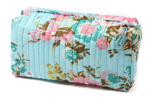 Sunshine Cosmetic Bag in Aqua