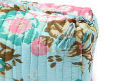 Sunshine Cosmetic Bag in Aqua