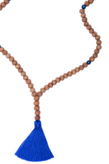 Natural Bead Necklace (Royal Blue)