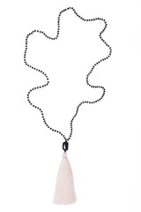 Bead Necklace (Black & White)