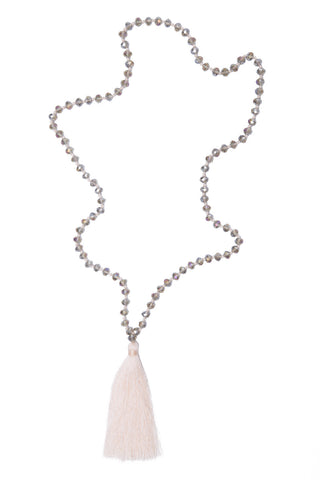 Bead Necklace (White)