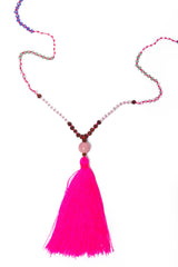Bead Necklace (Ruby)