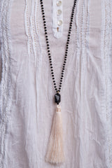 Bead Necklace (Black & White)
