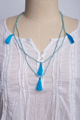 Lily Mia Necklace (Blue)