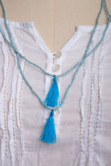Lily Mia Necklace (Blue)