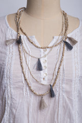 Lily Mia Necklace (White)