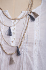 Lily Mia Necklace (White)
