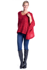 Swing Knit Top in Red