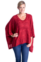 Swing Knit Top in Red