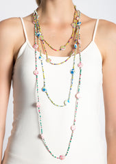 Little Flowers Necklace (Pink)
